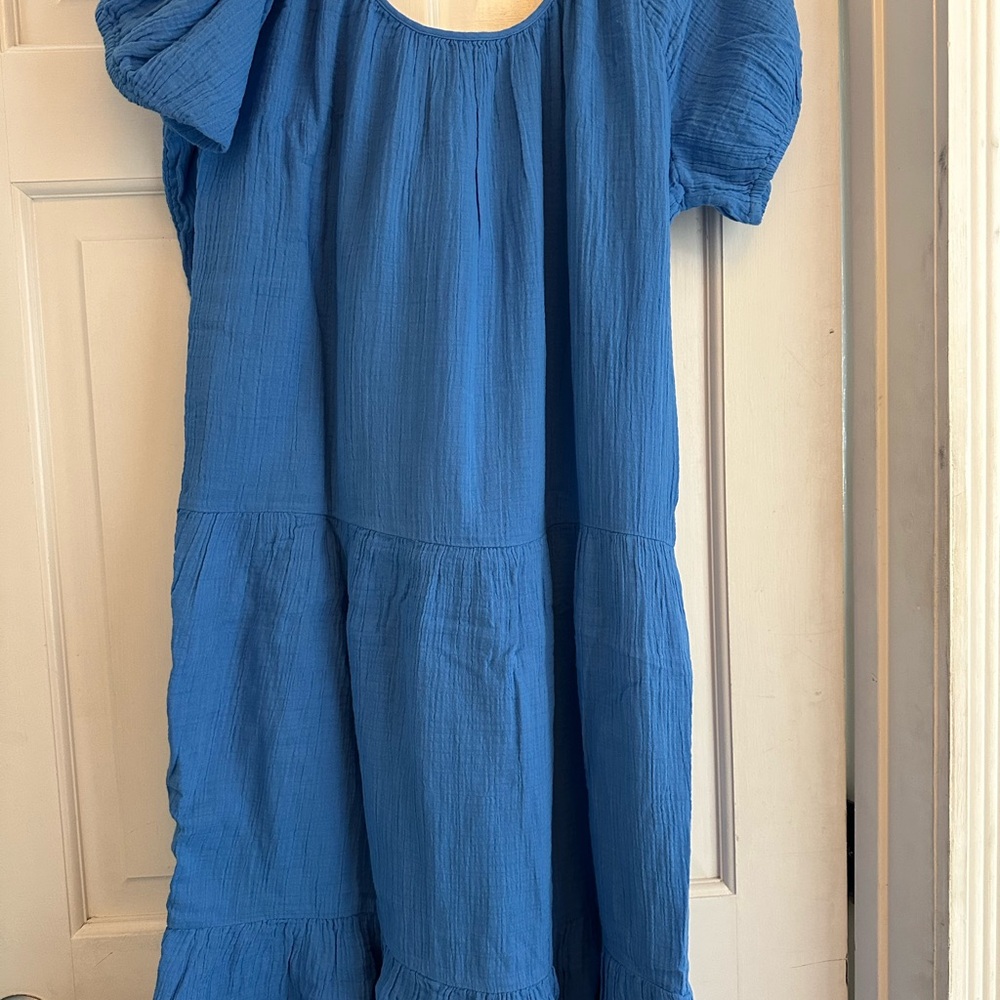 Lilly Pulitzer Zemini Maxi Coverup in Vibrant Blue - Picture 6 of 6